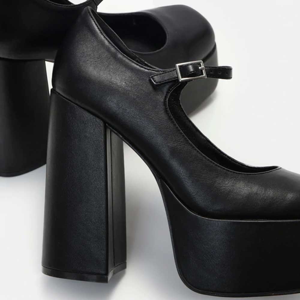 Koi Footwear Koi Footwear Darkbloom Talons plateforme Noir Attitu
